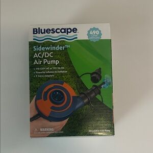 AC/DC Air Pump - Blue and Orange